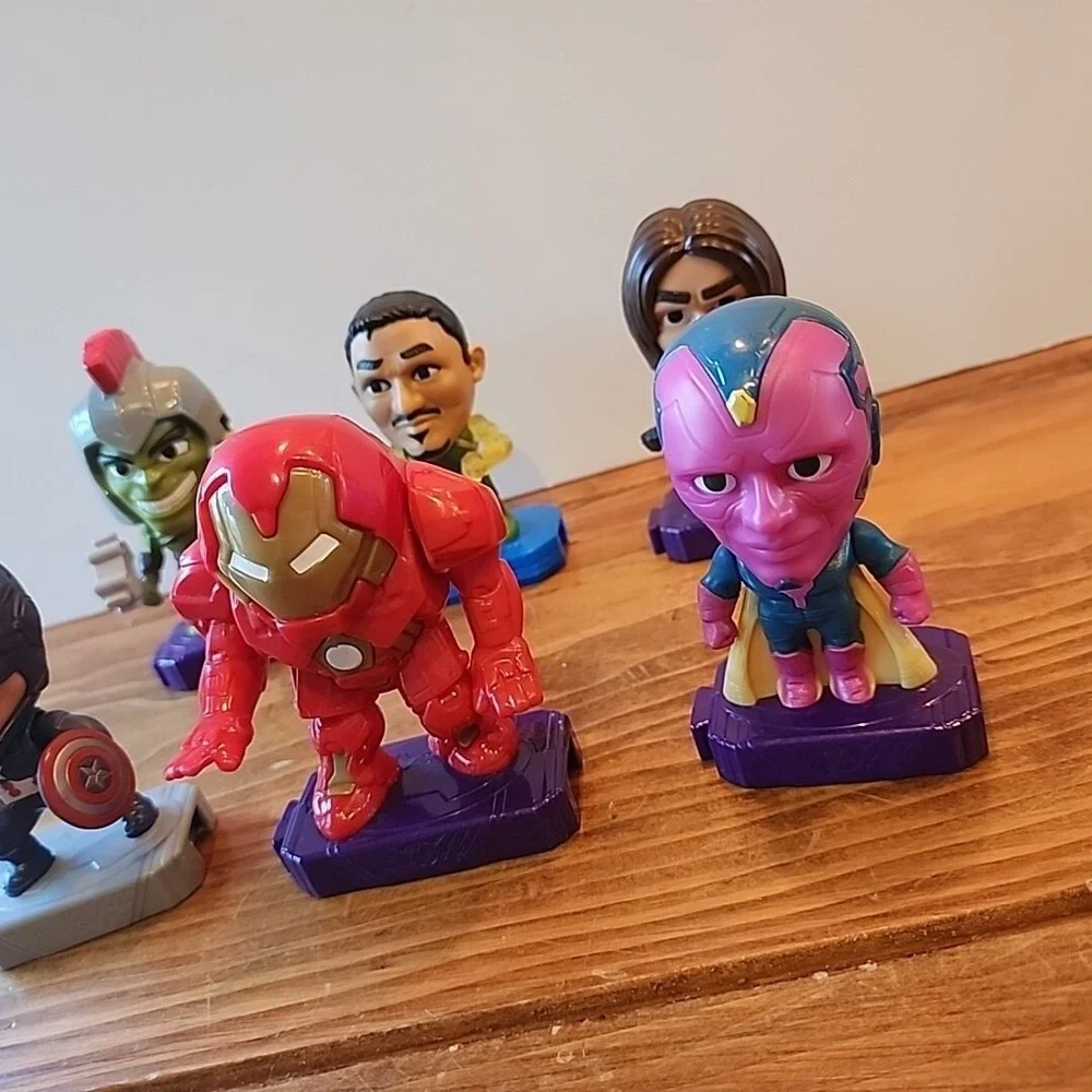 Lot‎ Of 6 Marvel Avengers By McDonalds Action Figures Collectibles Connecting